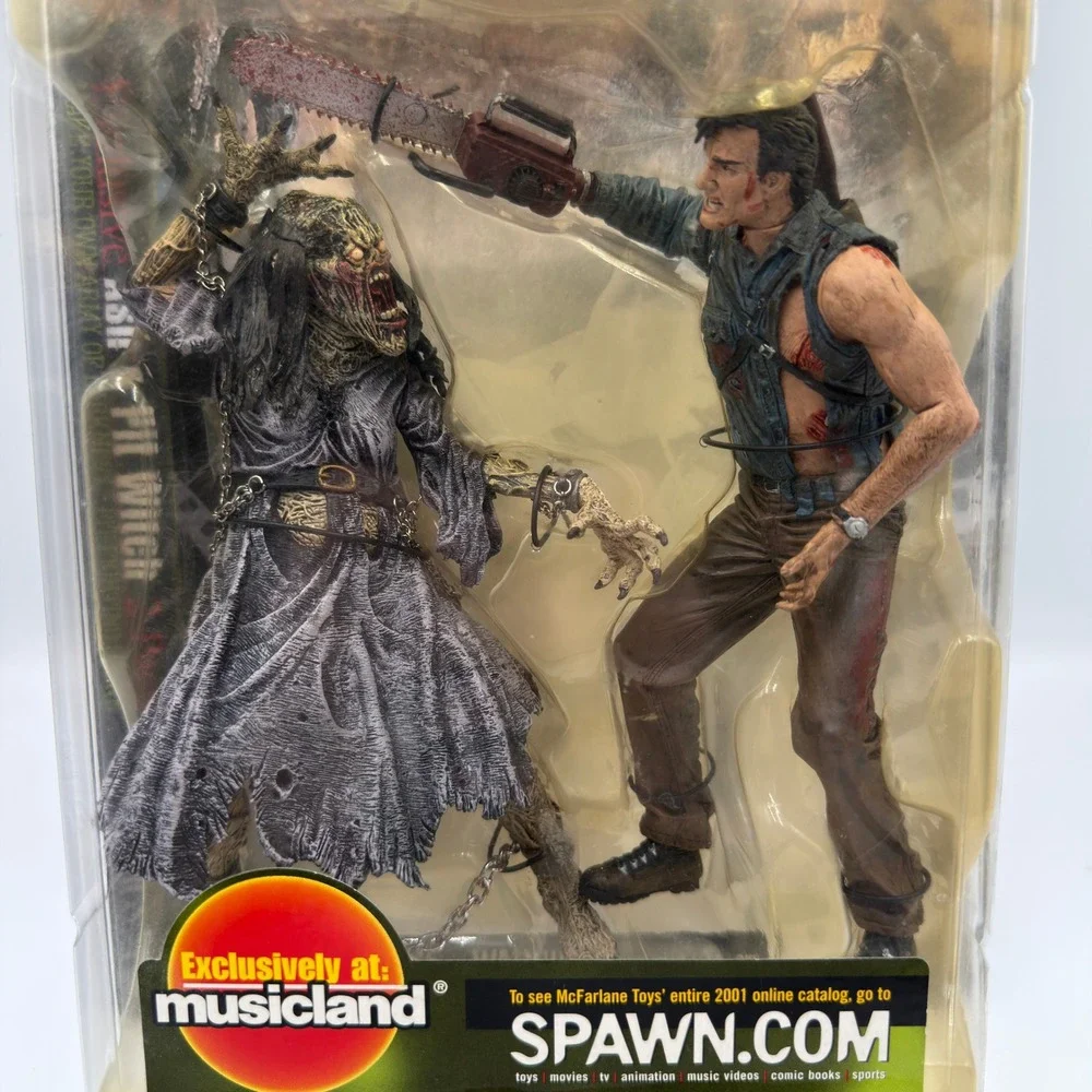 McFarlane Movie Maniacs 4 Army of Darkness Ash & Pit Witch 2-Pack Musicland Toys